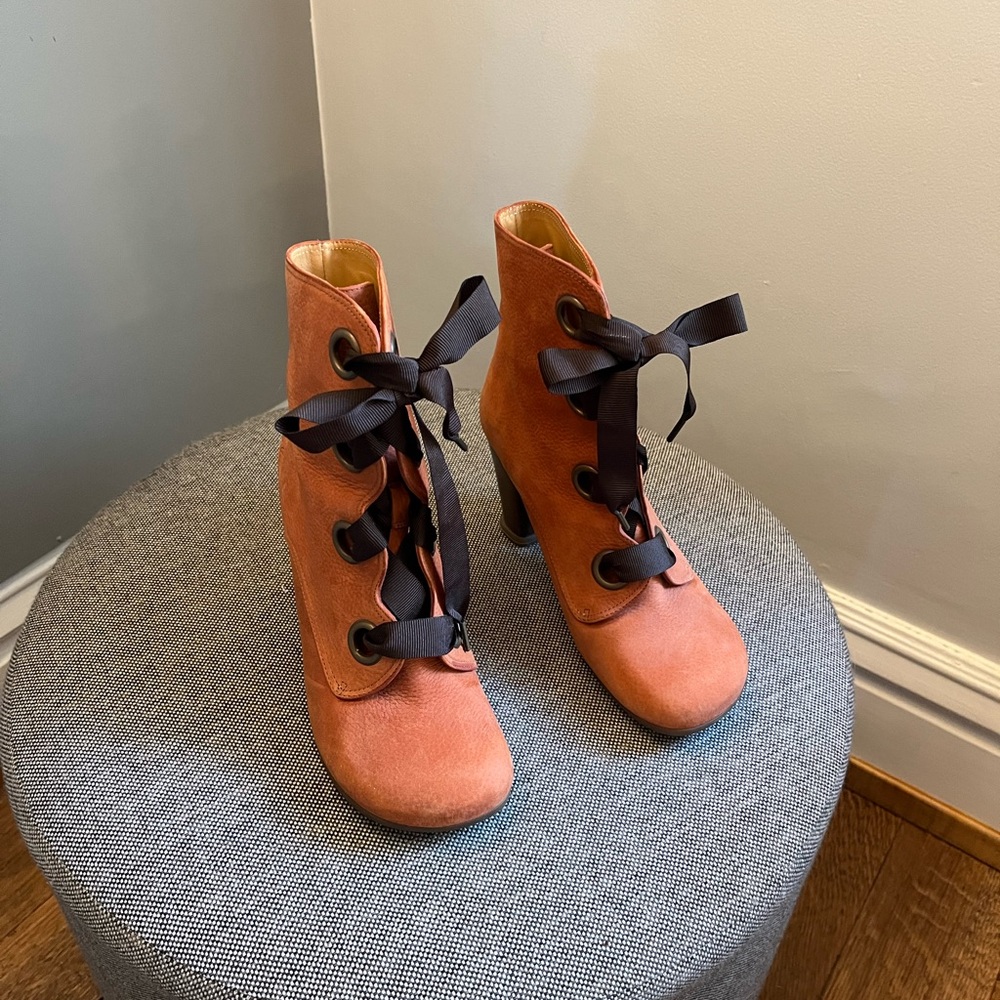 Gorgeous burnt orange suede boots. Like new. Worn only a few times. DISCONTINUED